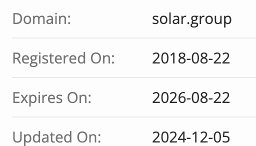 домен SOLARGROUP