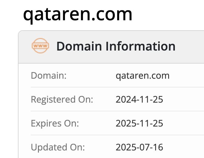 домен Qataren
