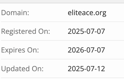 Elite Ace домен