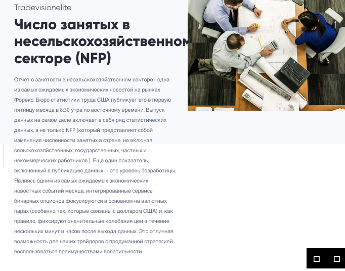 информация о Tradevisionelite
