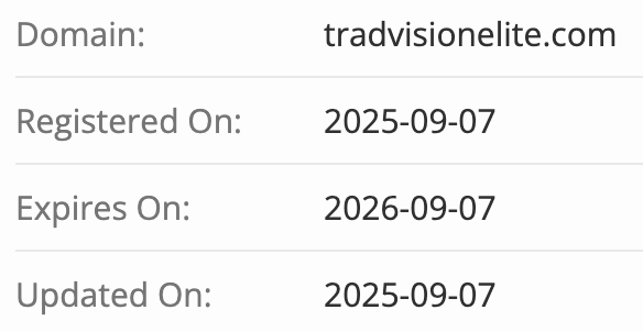 Tradevisionelite домен