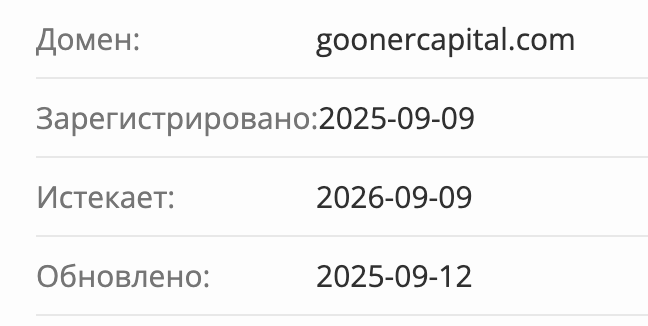 домен Gooner Capital