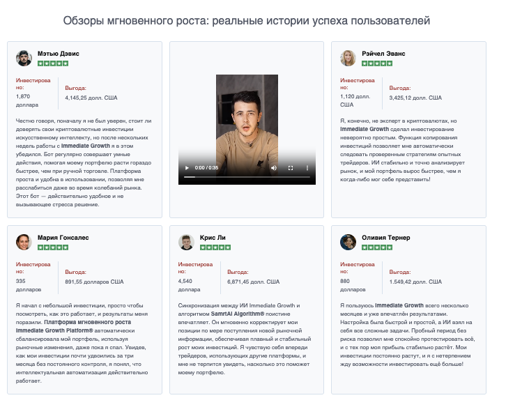 Immediate Growth отзывы
