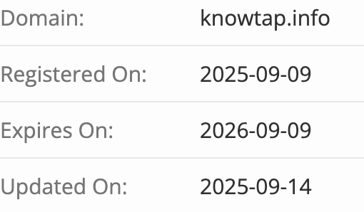 Knowtap домен