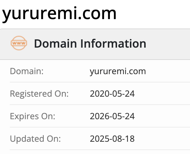 Yururemi домен