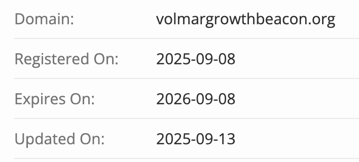 Volmar GrowthBeacon домен