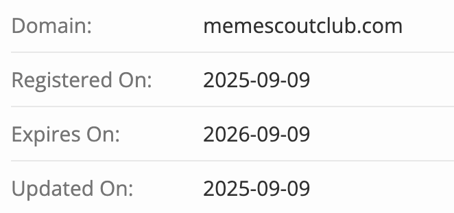 домен MemeScout
