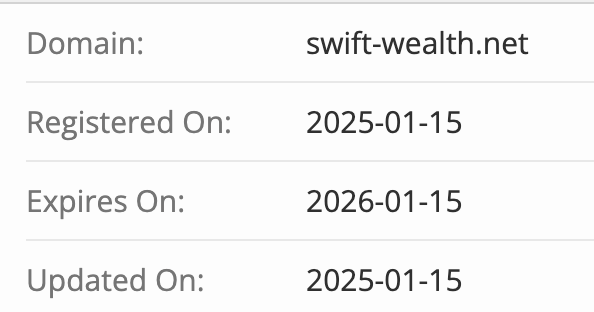 Swift Wealth домен